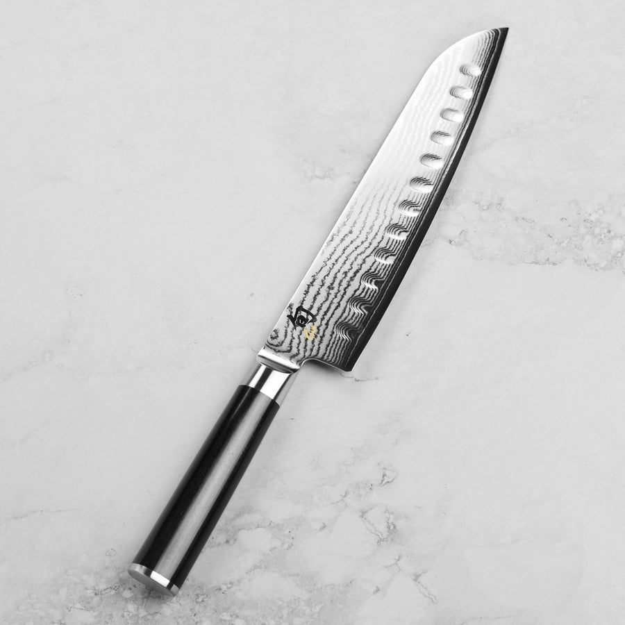 Shun Classic 8.5" Hollow Edge Santoku Knife