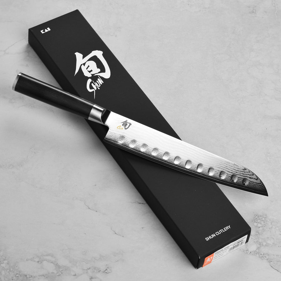 Shun Classic 8.5" Hollow Edge Santoku Knife