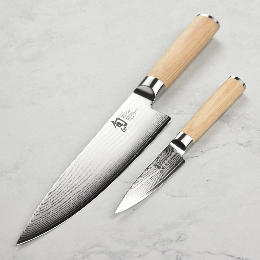 Shun Classic Blonde Chef's & Paring Knife Set