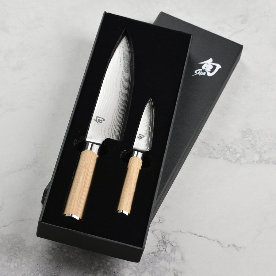 Shun Classic Blonde Chef's & Paring Knife Set