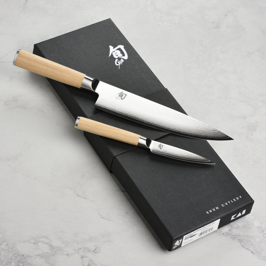 Shun Classic Blonde Chef's & Paring Knife Set