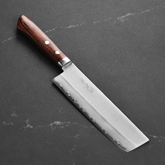 Masutani VG1 Nashiji 6.7" Nakiri, Brown Handle