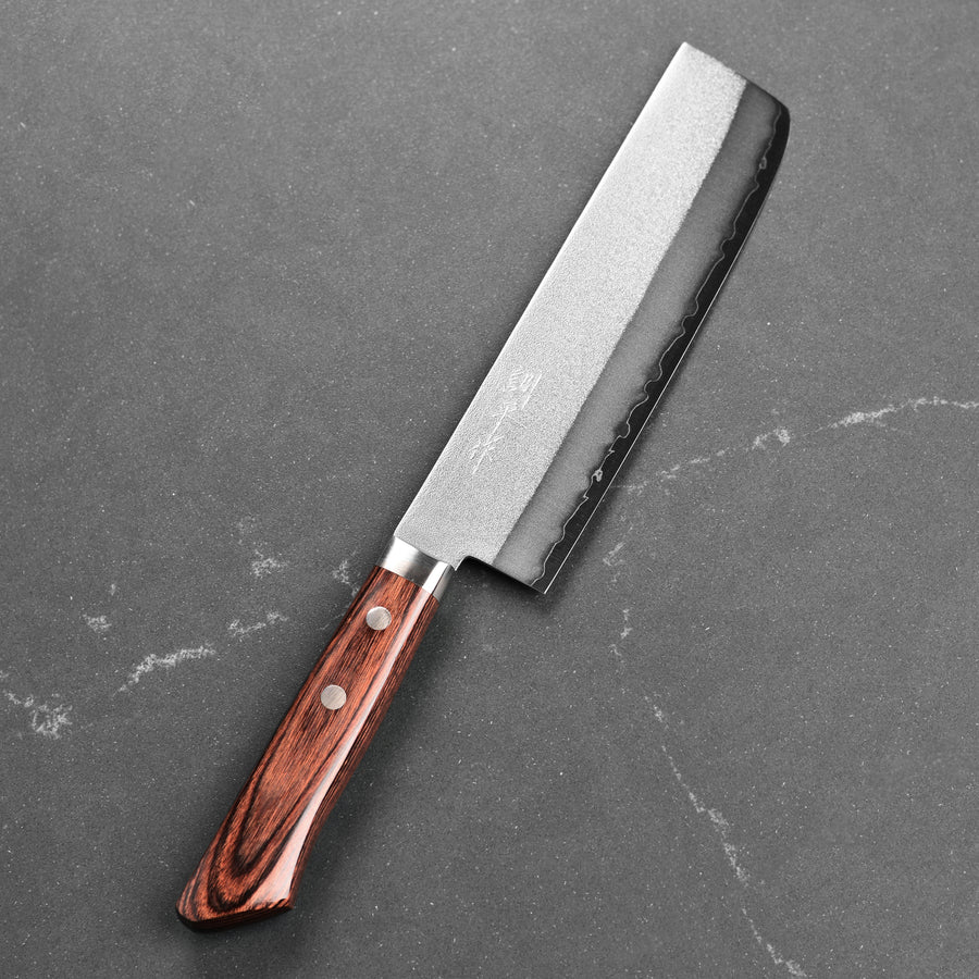 Masutani VG1 Nashiji 6.7" Nakiri, Brown Handle