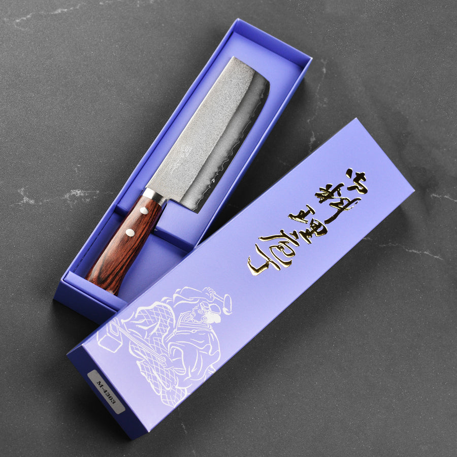 Masutani VG1 Nashiji 6.7" Nakiri, Brown Handle