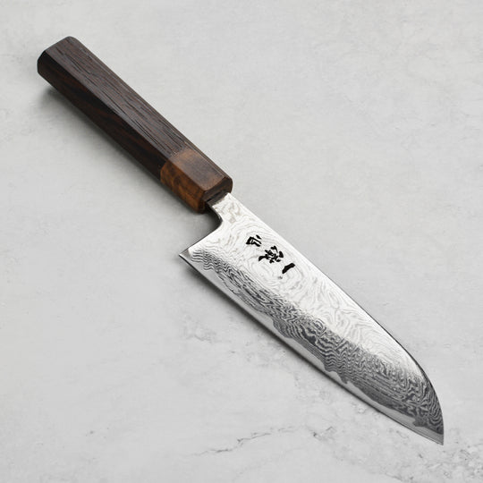 Ittetsu AUS10 Spiral Damascus 6.5" Santoku
