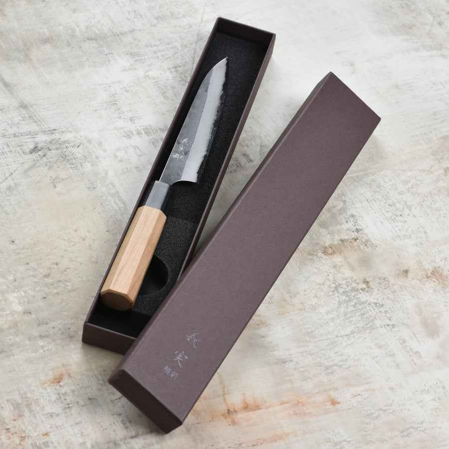 Yoshimi Kato Aogami Super Kurouchi Stainless Clad 5.9" Petty