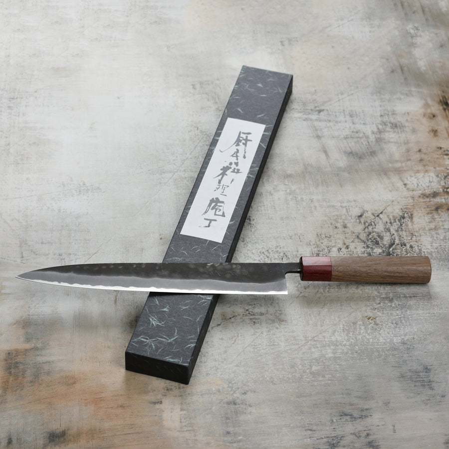 Shiro Kamo Aogami Super Kurouchi Stainless Clad 10.6" Sujihiki