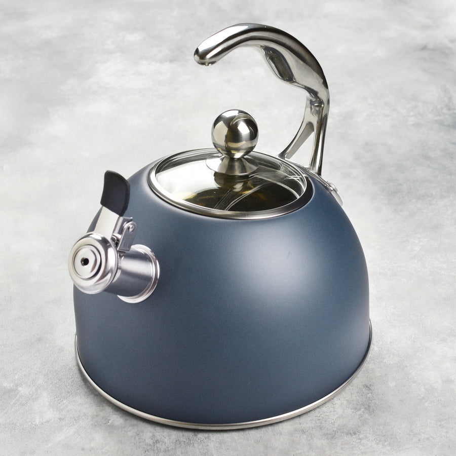 Viking 2.6-quart Slate Blue Stainless Steel Tea Kettle