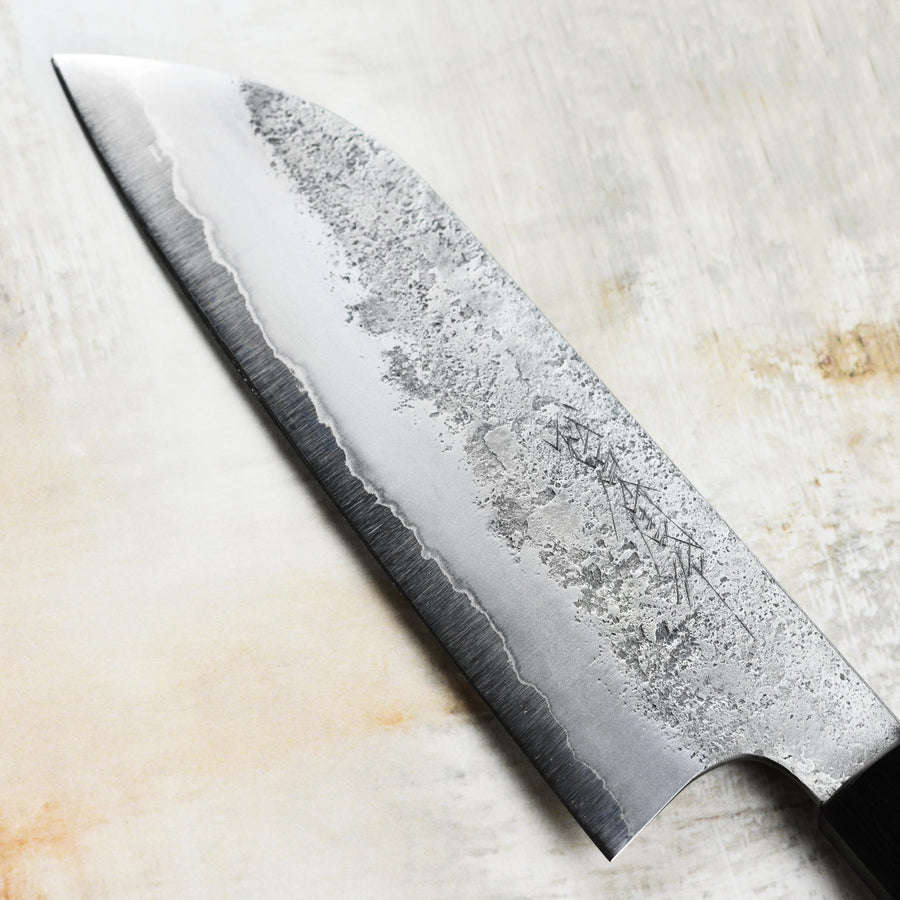 Matsubara Aogami #2 Nashiji Stainless Clad 6.5" Santoku