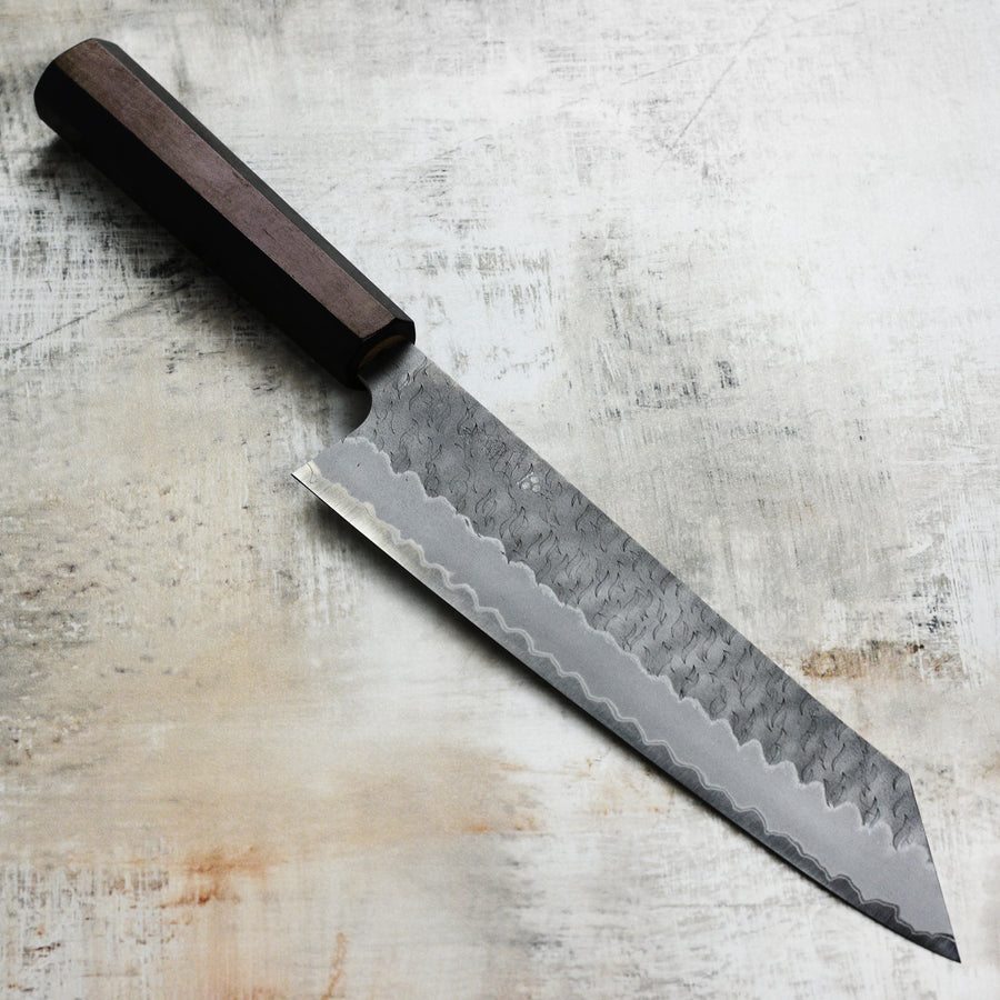 Nigara Aogami Super Migaki Tsuchime Kiritsuke Knife, 240mm