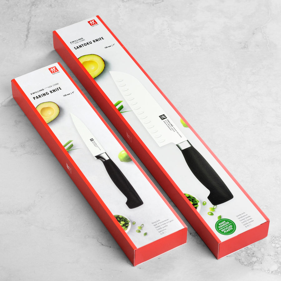 Zwilling Four Star Santoku & Paring Knife Set