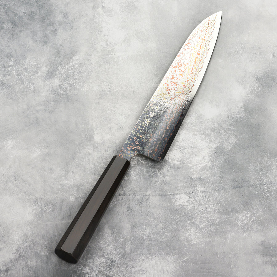 Saji Rainbow Damascus 9.4" Gyuto