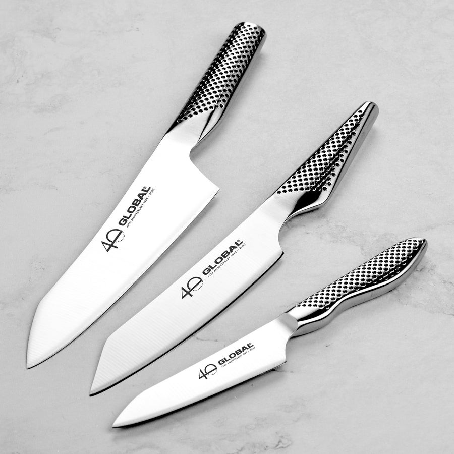 Global 40th Anniversary 3 Piece Knife Set