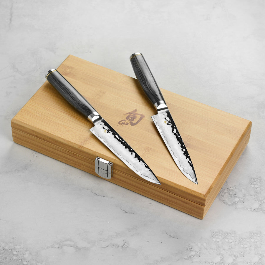 Shun Premier Grey 6 Piece Steak Knife Set with Case
