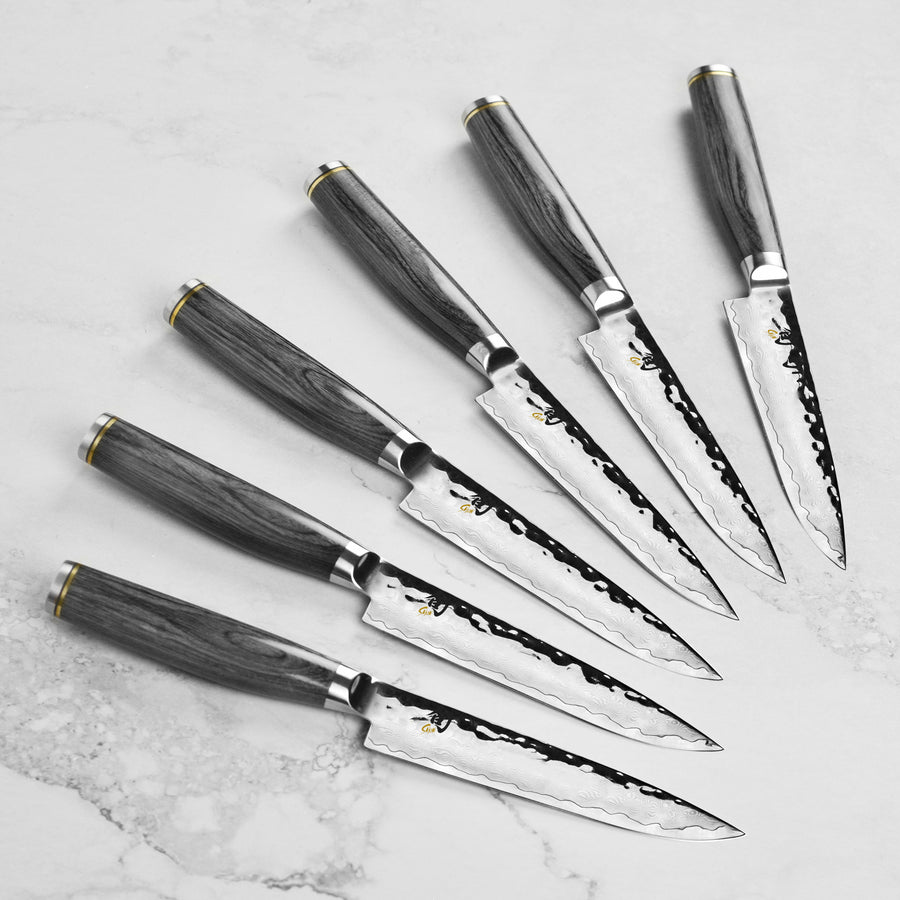 Shun Premier Grey 6 Piece Steak Knife Set with Case