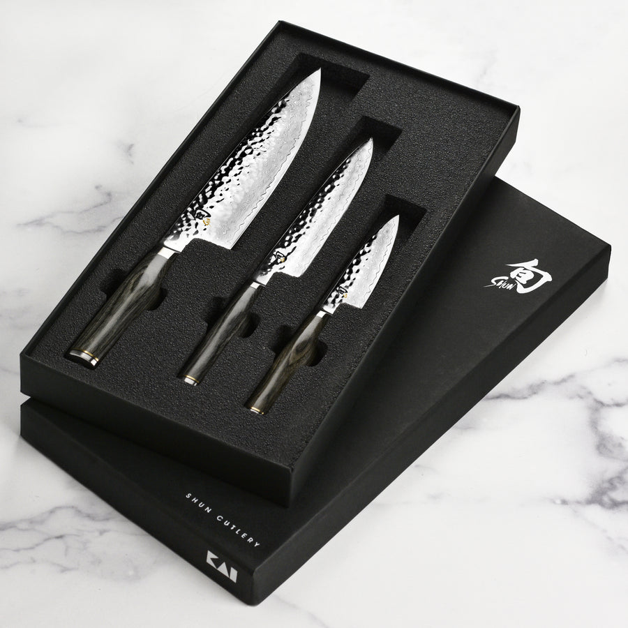 Shun Premier Grey 3 Piece Knife Set