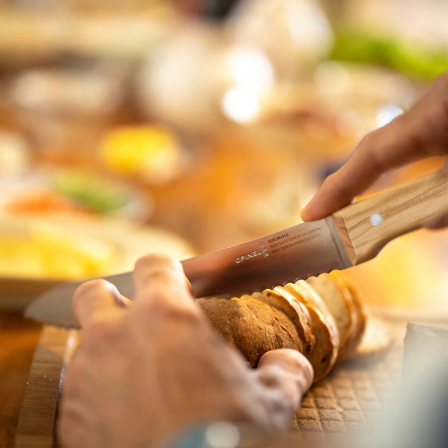 Opinel Parallele Olivewood 8.25" Bread Knife