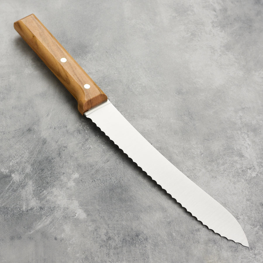 Opinel Parallele Olivewood 8.25" Bread Knife