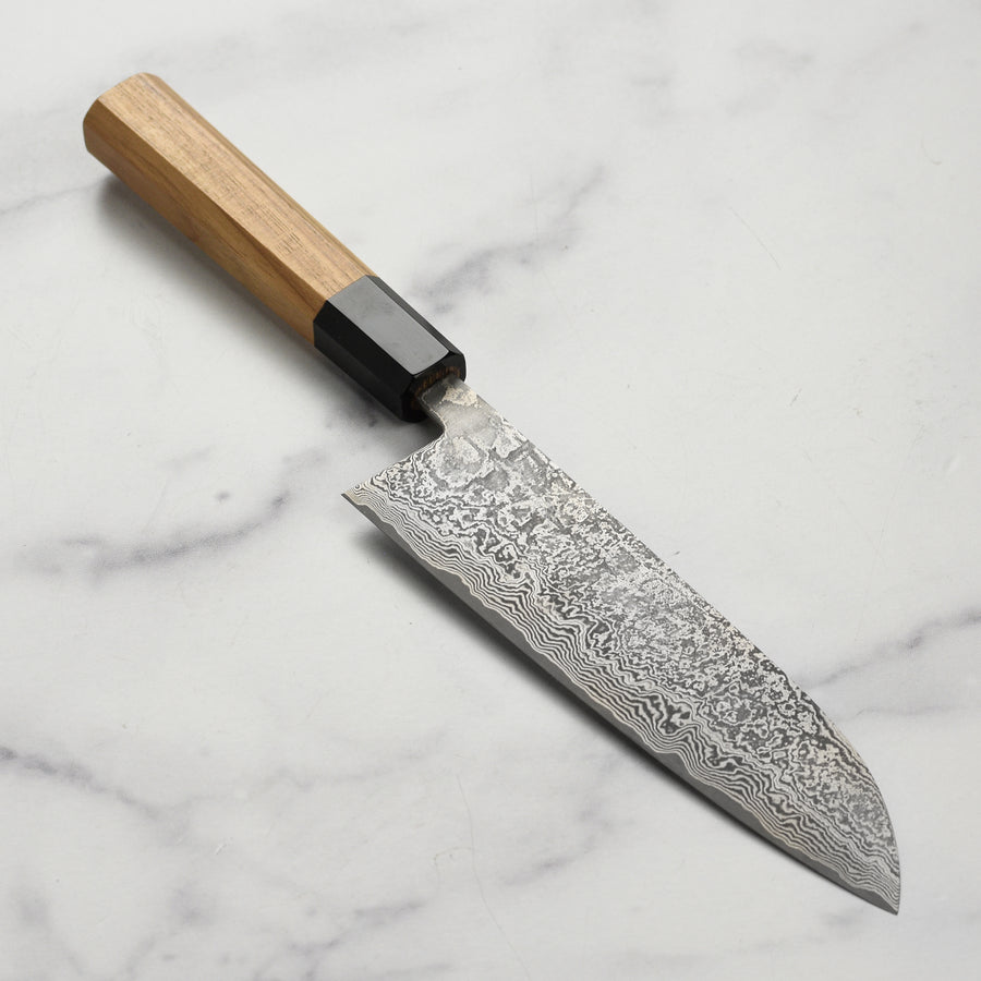 Shiro Kamo SG2 Damascus Santoku Knife