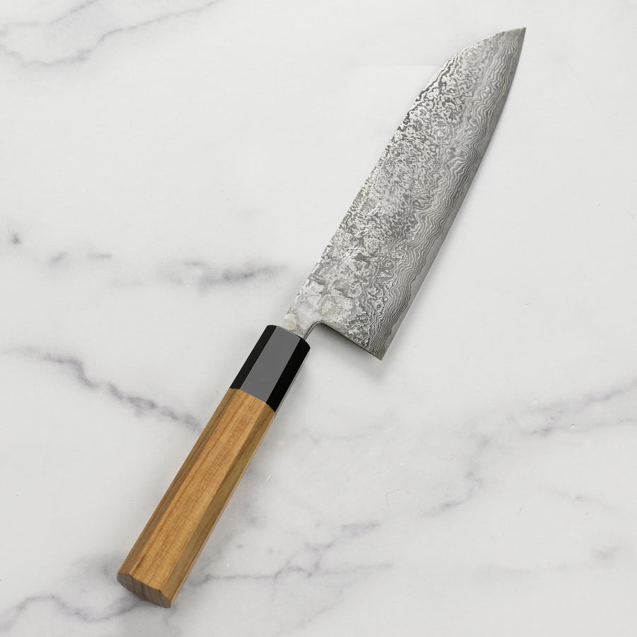 Shiro Kamo Damascus Knife