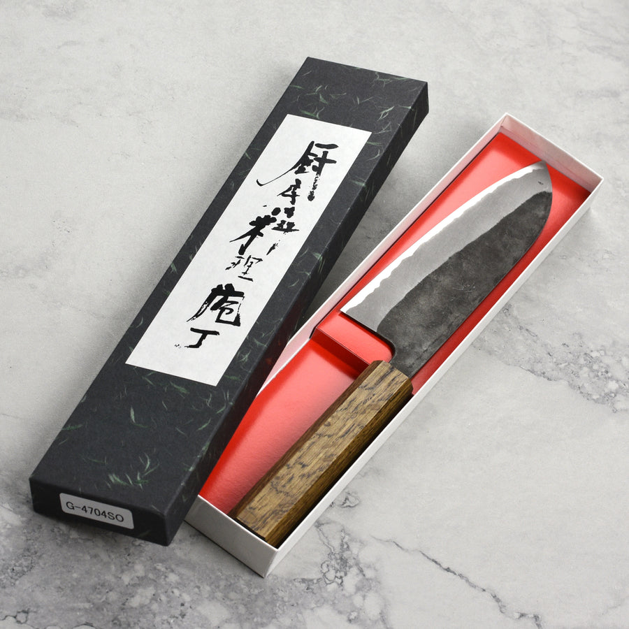 Shiro Kamo Aogami Super Kurouchi Stainless Clad 6.5