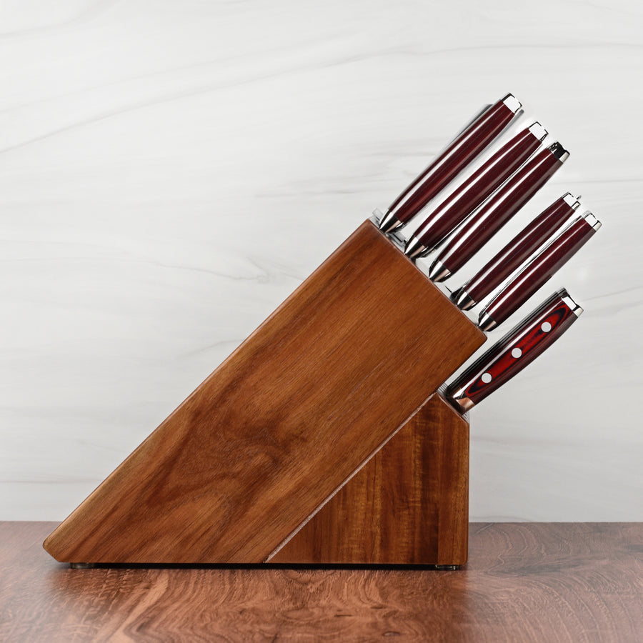 Yaxell Super Gou SG2 16 Piece Acacia Knife Block Set