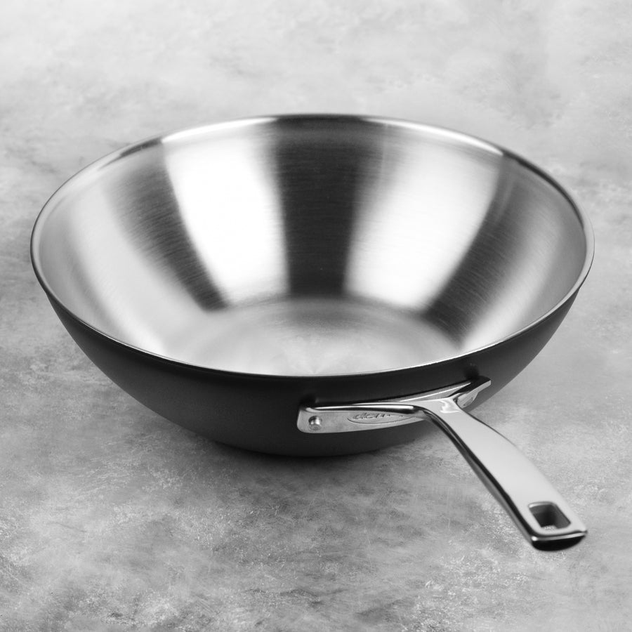 Demeyere Black 3.2-quart Flat Bottom Wok