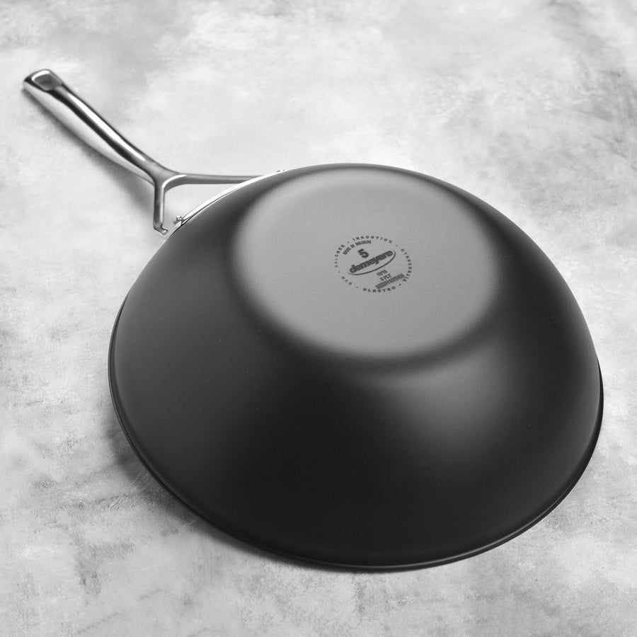 Demeyere Black 3.2-quart Flat Bottom Wok