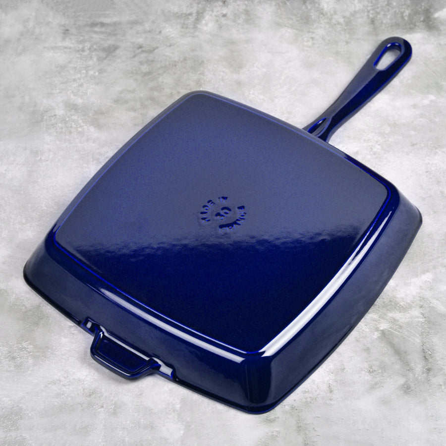 Staub 12" Sapphire Blue Square Grill Pan