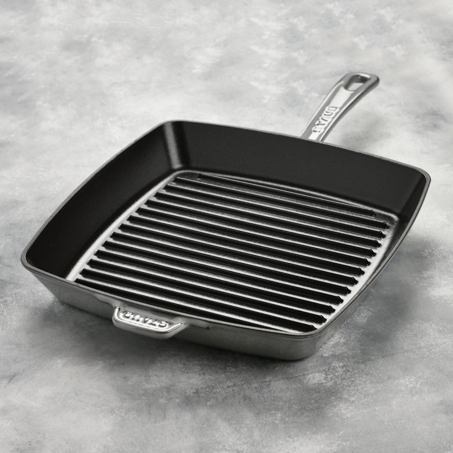 Staub 12" Graphite Gray Square Grill Pan