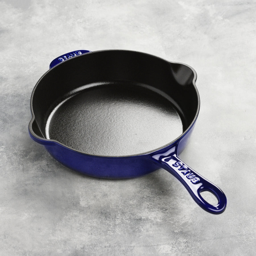 Staub 8.5" Sapphire Blue Cast Iron Deep Traditional Skillet