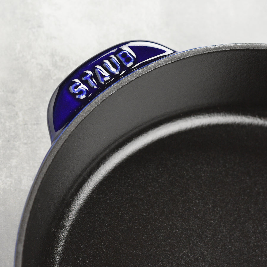 Staub 8.5" Sapphire Blue Cast Iron Deep Traditional Skillet