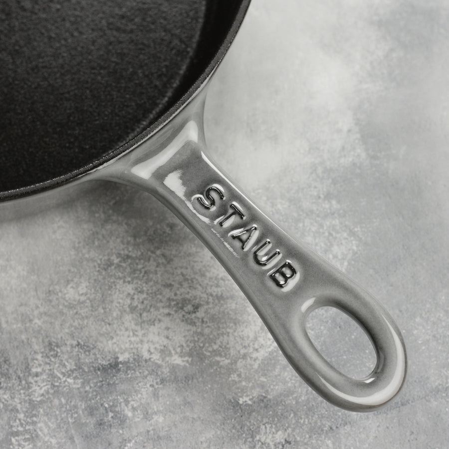 Staub 8.5" Graphite Gray Cast Iron Deep Traditional Skillet