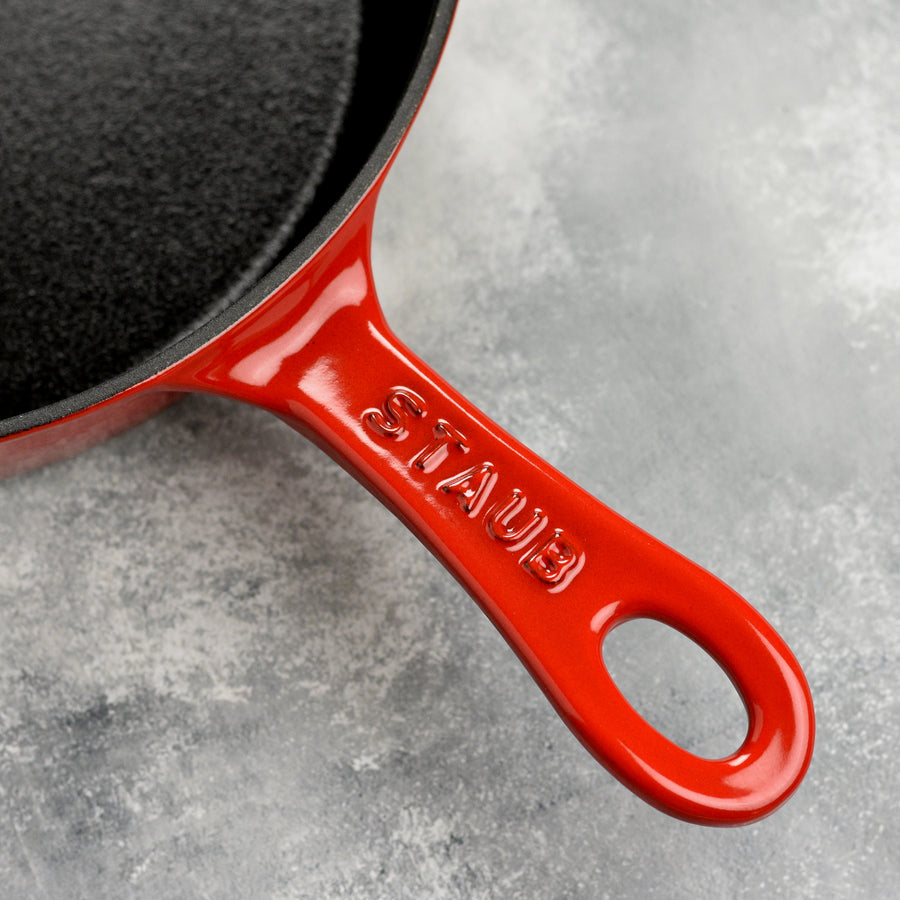 Staub 8.5" Cherry Red Cast Iron Deep Traditional Skillet