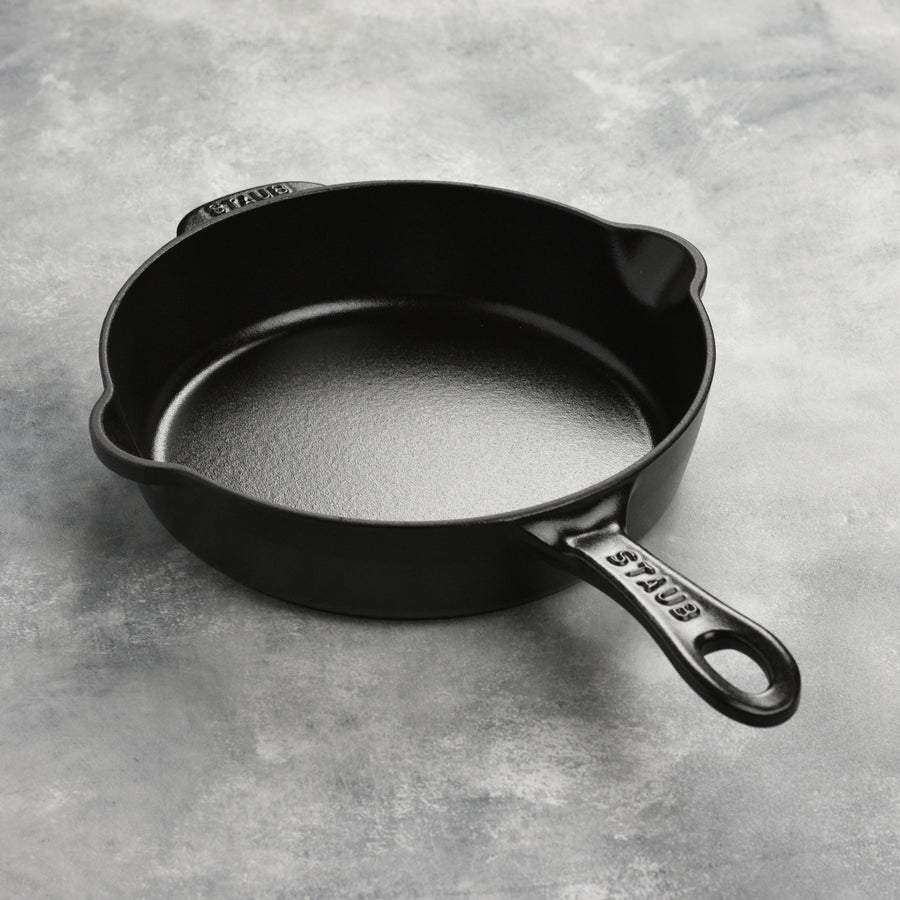 Staub 8.5" Matte Black Cast Iron Deep Traditional Skillet