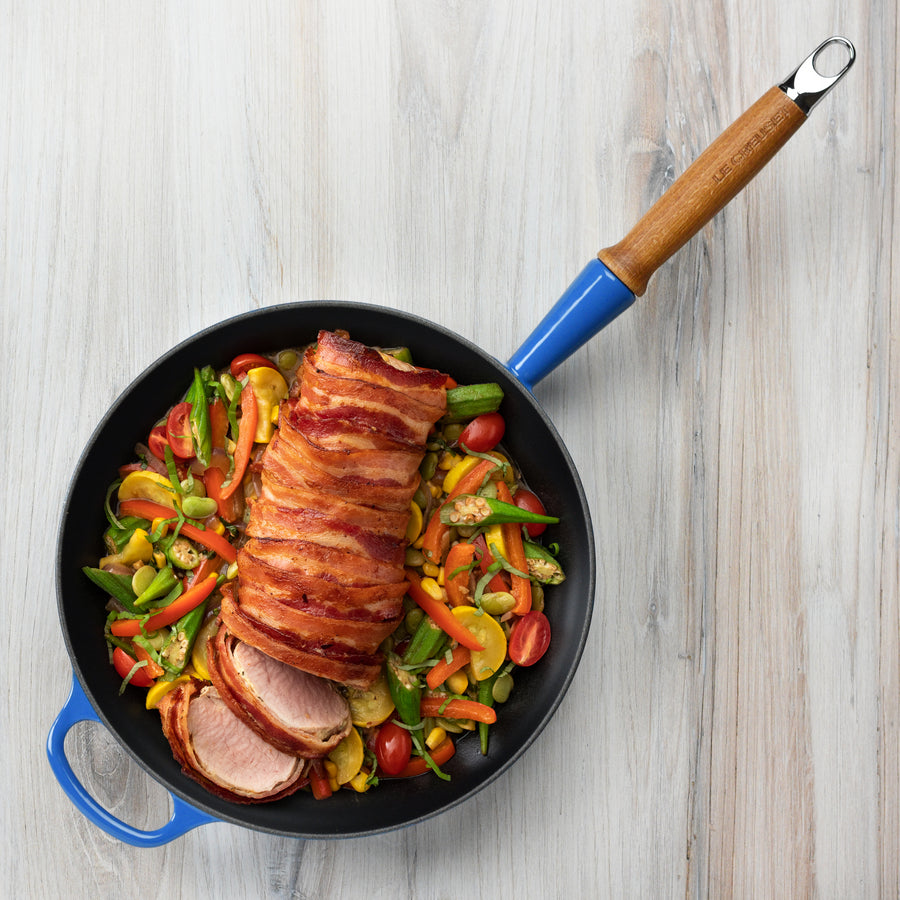 Le Creuset Alpine Cast Iron 10.25" Marseille Fry Pan with Wood Handle