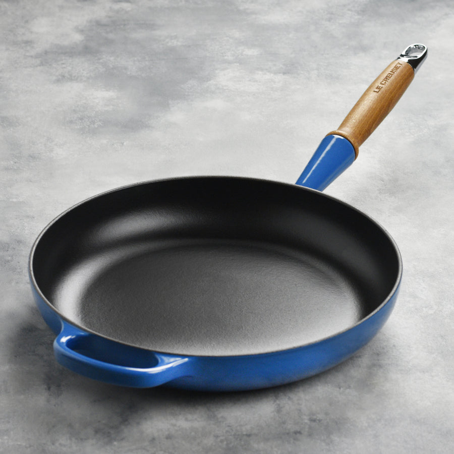 Le Creuset Cast Iron 10.25" Marseille Fry Pan with Wood Handle