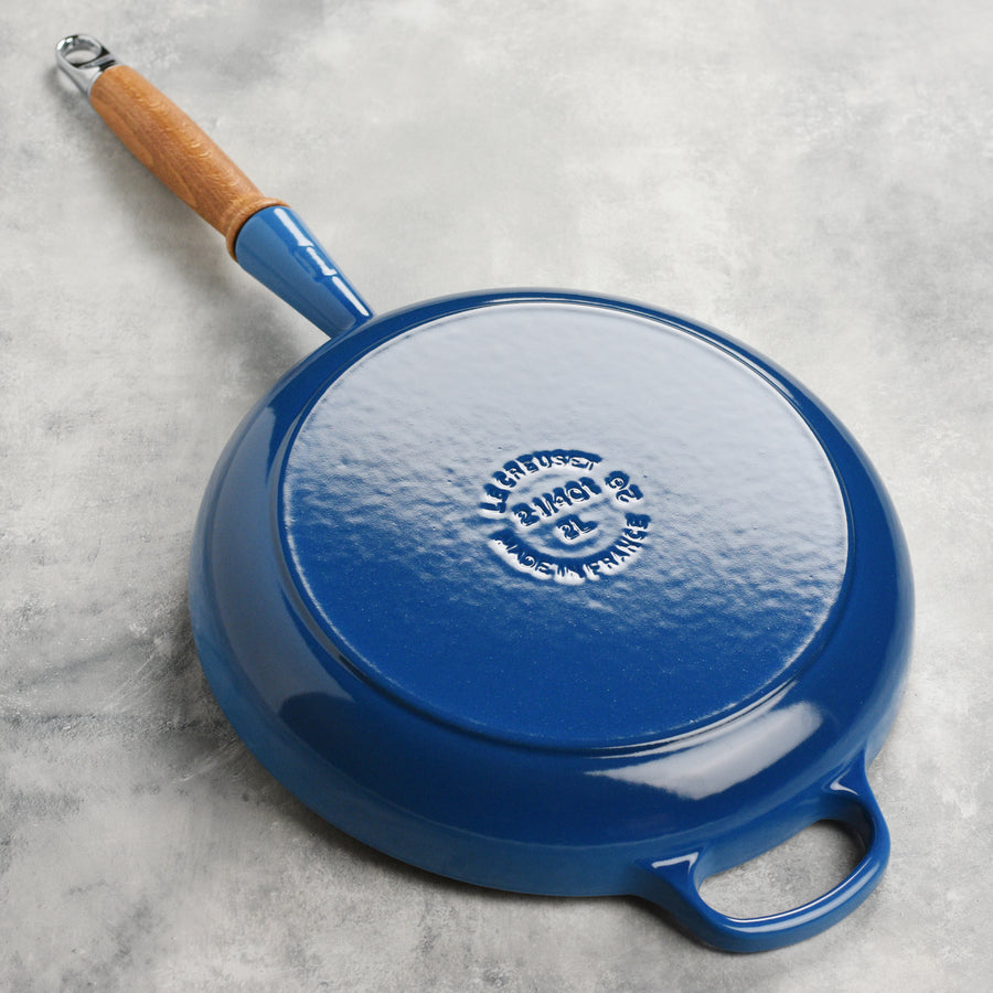 Le Creuset Cast Iron 10.25" Marseille Fry Pan with Wood Handle