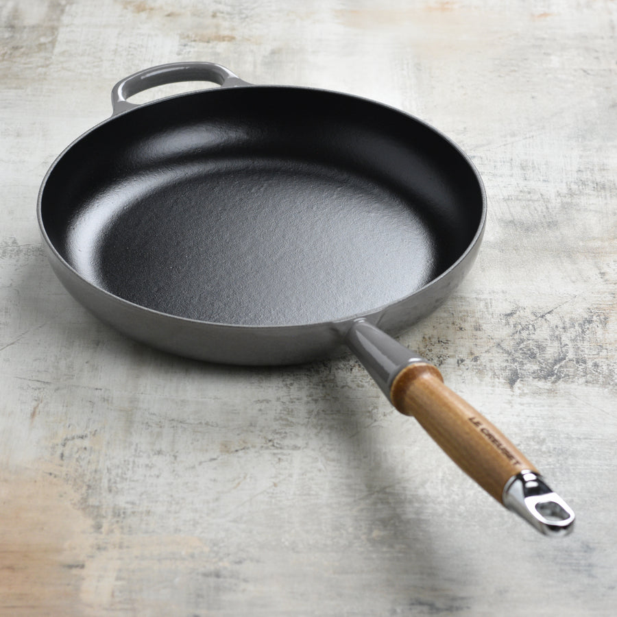 Le Creuset Cast Iron 10.25" Oyster Fry Pan with Wood Handle