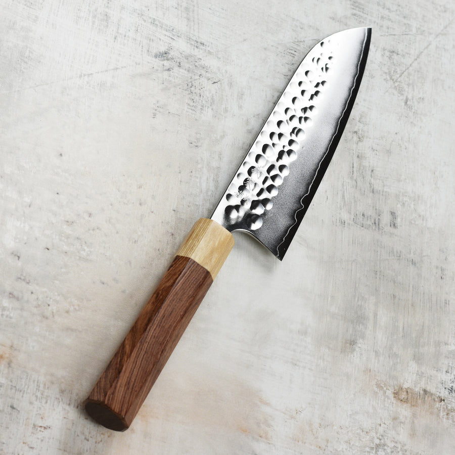 Yoshimi Kato Forged Ginsan Stainless Clad 6.7" Santoku