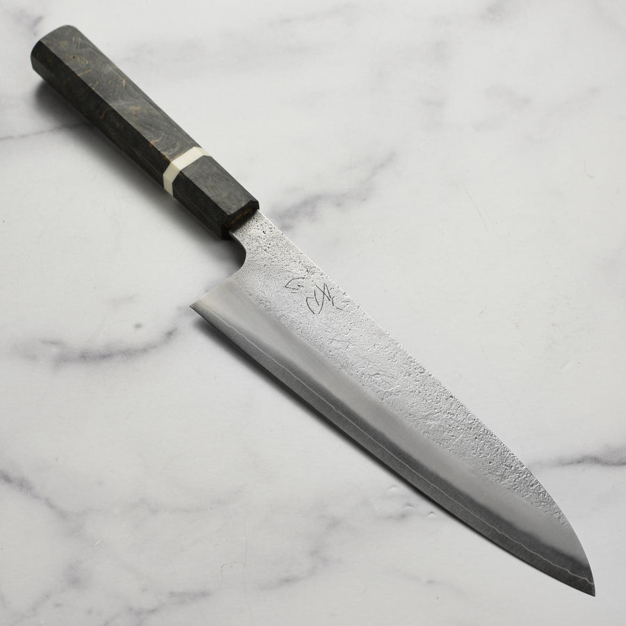 Yoshikane SKD Nashiji Stainless Clad 8.25" Gyuto, Extra Tall