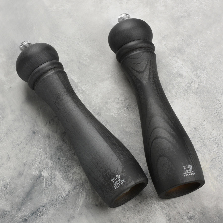 Peugeot Checkmate Graphite 10" Salt & Pepper Mill Set