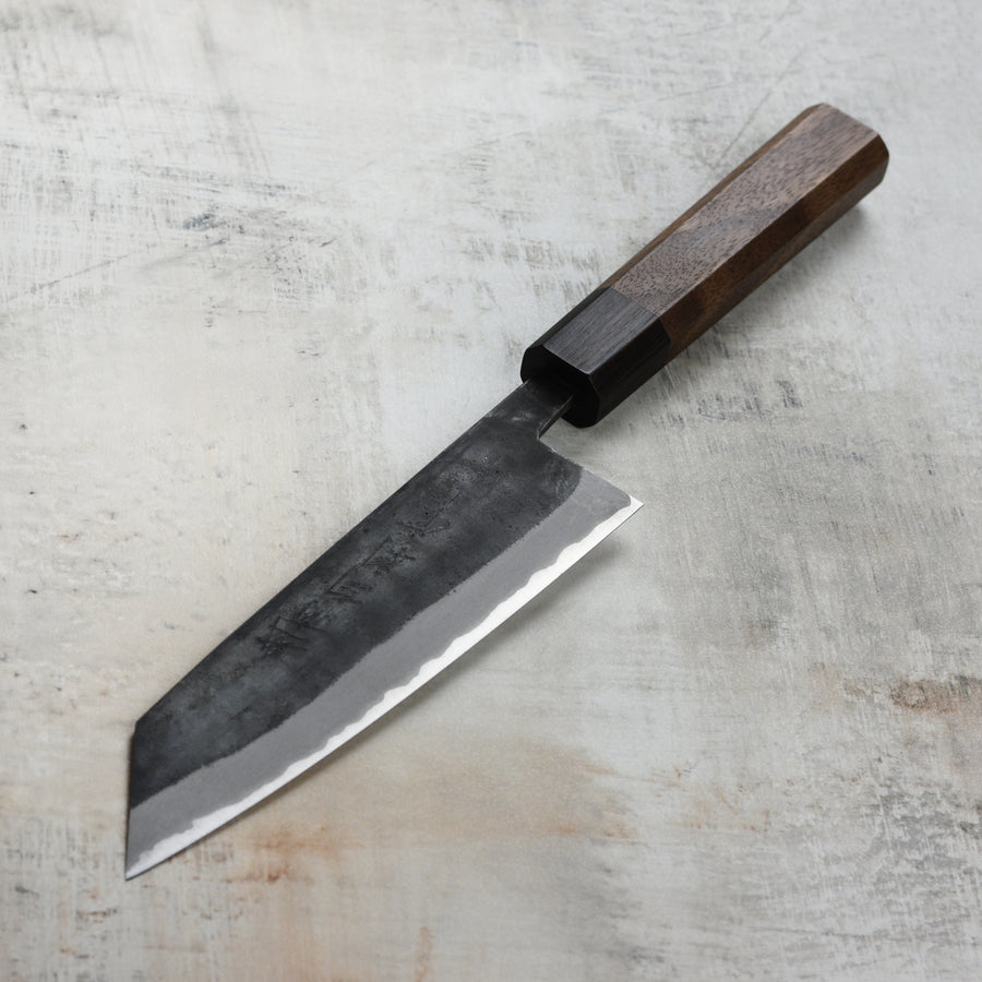 Shiro Kamo Aogami Super Kurouchi Stainless Clad 6.5" Bunka