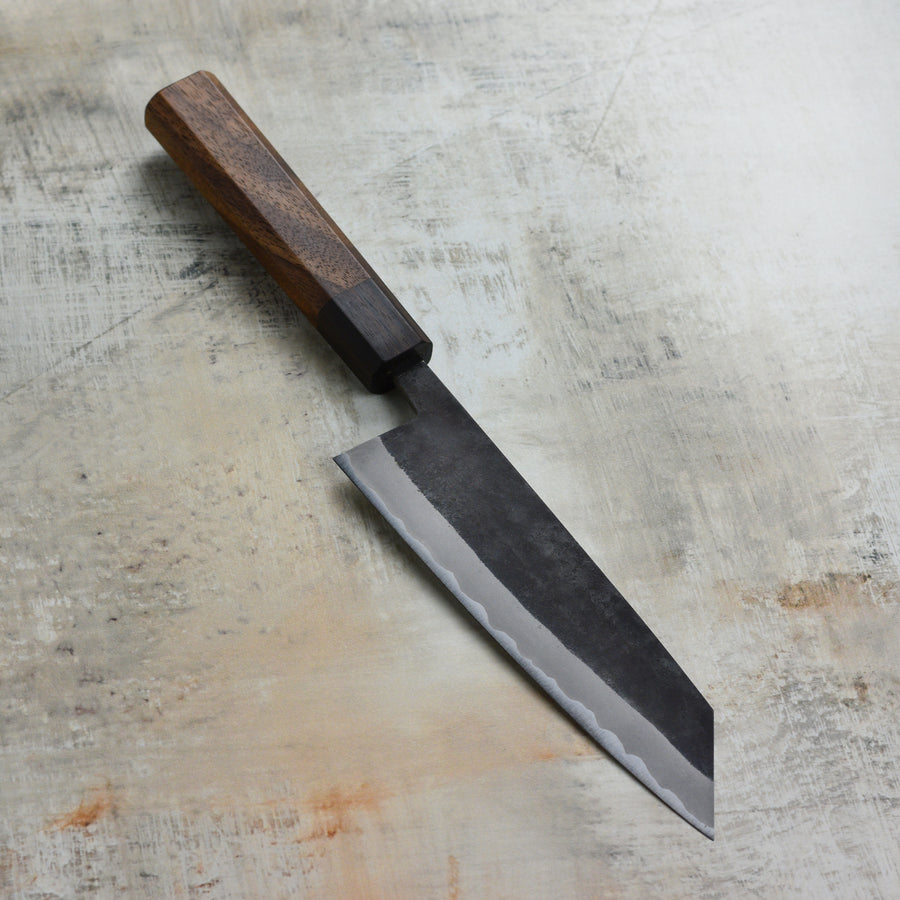 Shiro Kamo Aogami Super Kurouchi Stainless Clad 6.7" Bunka