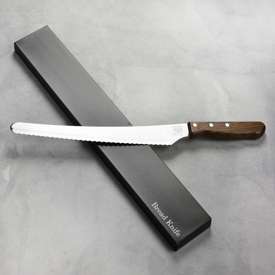 Japanese Bread Knife with Blade Guard, 10.6"