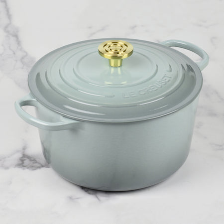 Le Creuset Round Deep Oven - 6.5-qt Round - Sea Salt – Cutlery and