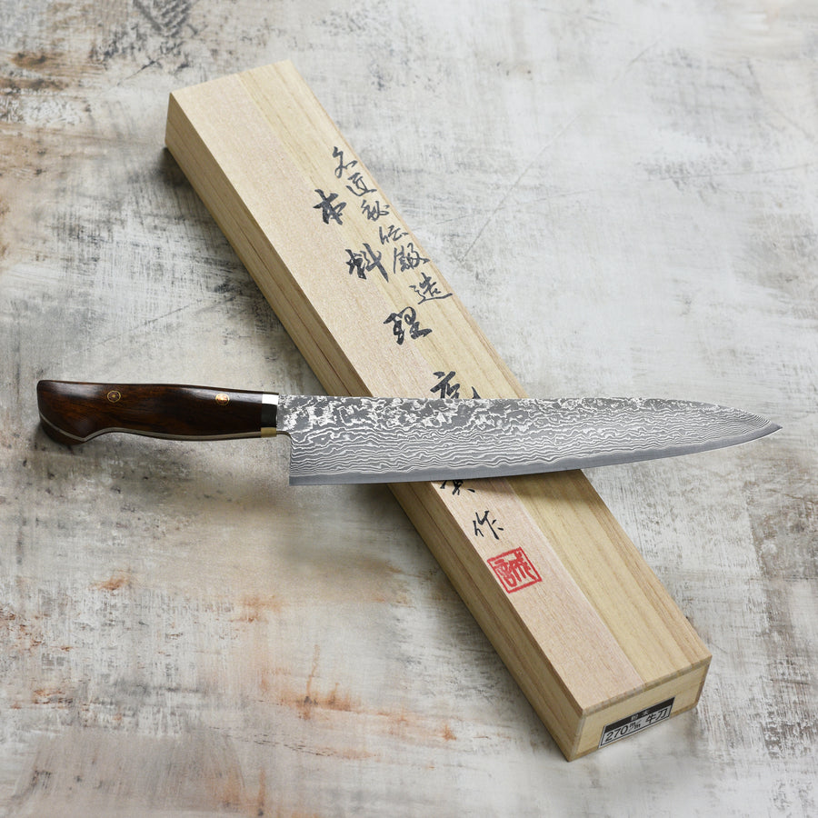 Shigeki Tanaka Hand-Forged R2 Damascus 10.6" Gyuto