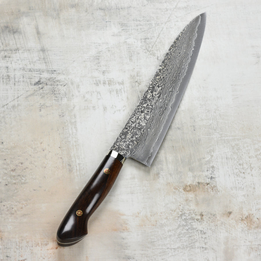 Shigeki Tanaka Hand-Forged R2 Damascus 9.4" Gyuto