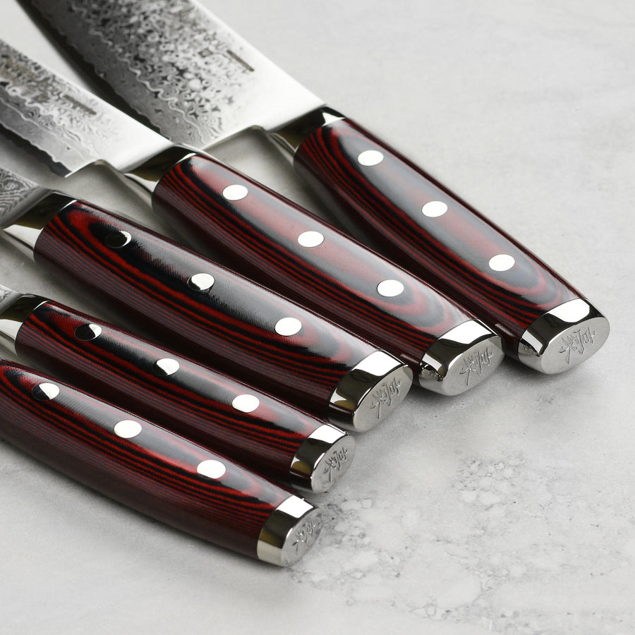 Yaxell Super Gou Knife Block Set - 7 Piece Walnut – Cutlery and More