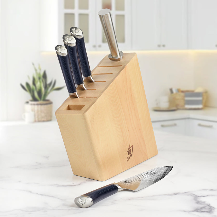 Shun Shiranami 6 Piece Knife Block Set